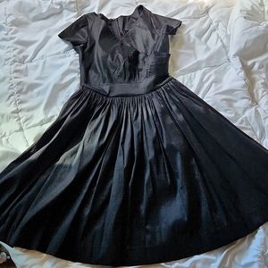 XL BNWOT blk Taffeta Ava swing dress